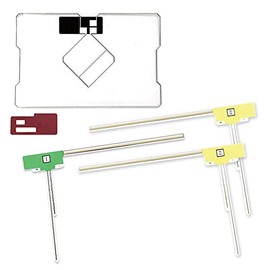 f04l – Am "◆ GPS integrated Film Antenna + L Shape Film Antenna (Total 4 Pieces Set) Kickstand Feature/High-definition Television in Europe, High Sensitivity Film Antenna Set ◆