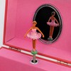 Ballerina with Hearts Music Box w/Gold Color Ballerina Necklace