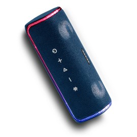 ION Audio Slam Jam - IPX7 Waterproof Bluetooth Speaker with Microphone, Rechargeable Battery, 15 Drum Sounds, Aux Input and USB Charge Port, midnight blue