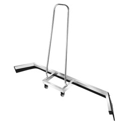 Tennis Court Squeegee, 51.97in Floor Squeegee Sport Tennis Court Squeegee, Stainless Steel Rain Shuttle Tennis Court Squeegee Roller for Courts, Garages, Flat Floor, Efficient Water Removal