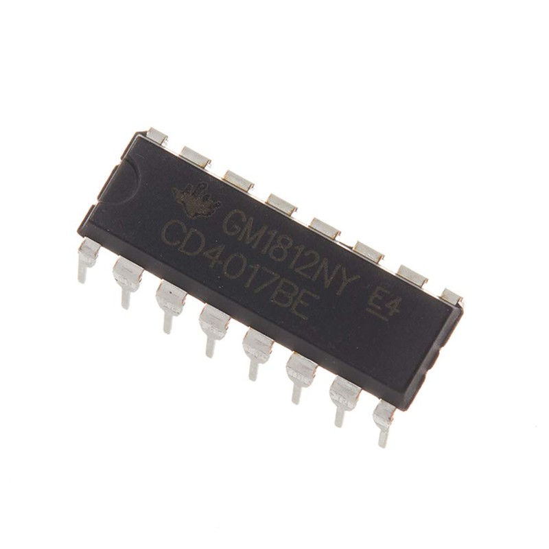 Bridgold 20pcs CD4017 Decimal Counter with Ten decoded outputs Pulse