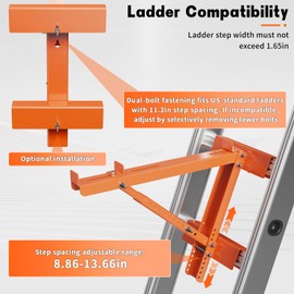 ERFEI 2 Pack Ladder Jacks for Scaffolding Platform Heavy Duty Steel Ladder Jacks Scaffold Bracket Extension Ladder Jack for Roofing Painting Jobsite 20 inch Platform