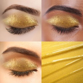 Anglicolor Eyeshadow,Liquid Glitter Eyeshadow,Highly Pigmented Glitter Gel Diamond Eyeshadow, Liquid Eyeshadow & Eyeliner Blendable Shimmer Eyes Makeup,Vegan (#2 Dark Good)