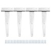 Set of 4 ZONADAH Garden Shed Door Hinge Heavy Duty