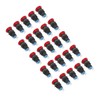 25Pcs Button Switch Mushroom Head Self Locking Push Switches with