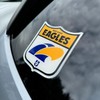 AFL West Coast Eagles Retro Heritage Logo Decal Peel-N-Stick Chrome