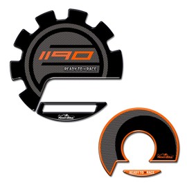 Resin Bike Motorcycle Stickers Compatible with KTM 1190 Adventure S 2013-2016. Crankcase Protectors from Bumps and Scratches, Pair of Resin Stickers with 3D Effect Right and Left Side
