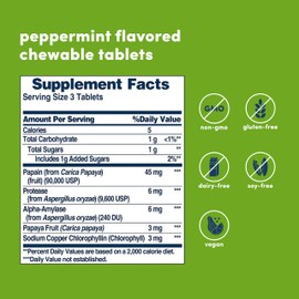 American Health American Health Papaya Enzyme with Chlorophyll Chewable Tablets - 600 Count (200 Total Servings)