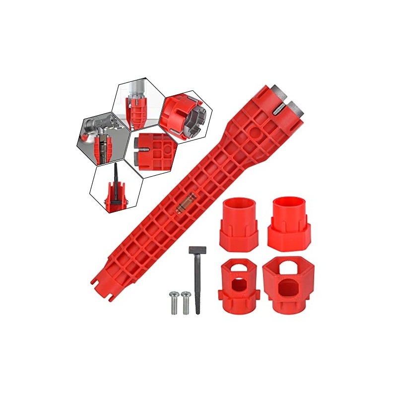 14-in-1 Multi-functional Wrench for Toilet, Sink, Bathroom, Kitchen Plumbing Installation