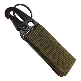 White Fang AZ098 Men's Key Ring, Hook, Key Holder, Belt, Military Airsoft Outdoor,, green
