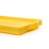 Mintra Home Durable Serving Tray - (6pk, Yellow) Unbreakable, Breakfast,