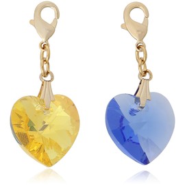 F Style MC-SWH-G-5157 Key Holder, Gold, Yellow, Blue, Small, Gold/Yellow/Blue