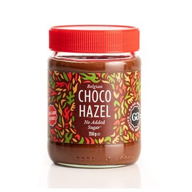 Belgian Choco Hazel with Stevia and Maltitol 12 oz (350g) - No Added Sugar - A healthy and delicious Option For Those Who Love Chocolate Spreads - Gluten Free - Vegetarian Friendly