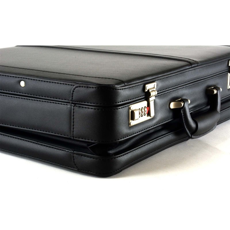 Alpine Swiss Mens Briefcase | Expandable Genuine Leather Attache Briefcase