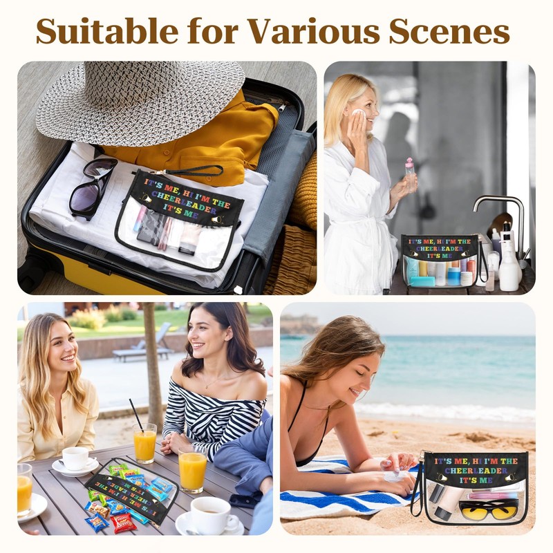 Cheerleader Cheer Mom Gift Makeup Bag Cheerleader Gifts for Women