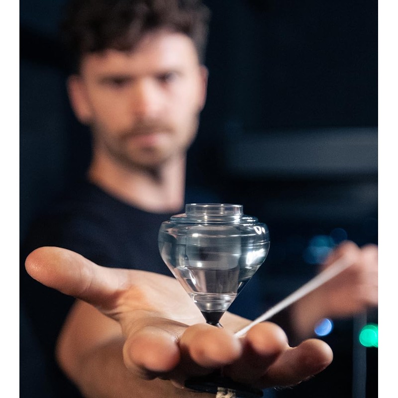 SA Ball Bearing Spin Top - Clear (Includes Spintop Strings,