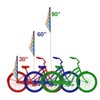 AlveyTech Multicolor Sail Flag for Bikes & Scooters (Rainbow) -