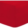Red Colour Fitted Sheet - Deep Pocket - Polycotton -