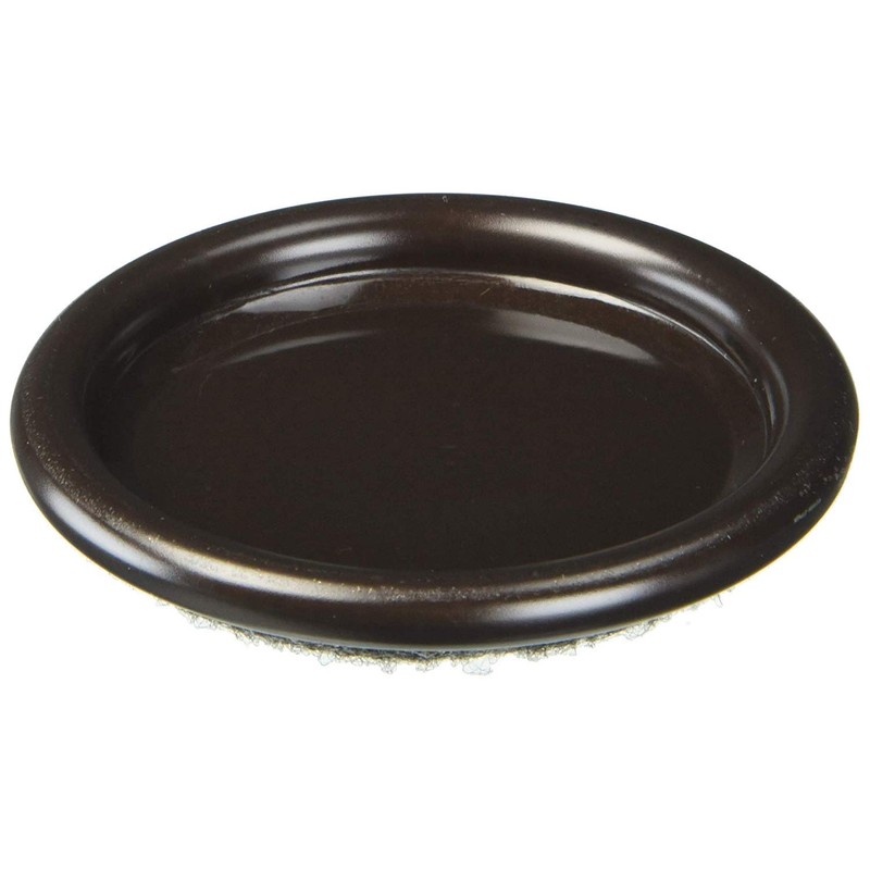 Shepherd 9091 2" Round Metal Carpet Base Caster Cups 4