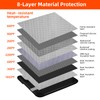 6000°F Fireproof Money Bag with Lock, Waterproof Document Bag with