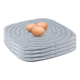 LUTER Pack of 4 Washable Chicken Nest Mats, Nesting Box Pads for Chickens, Chicken Nesting Box Pads, Nesting Pads for Chicken Coop, Poultry, Chicken Laying Boxes (Grey)