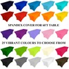 pod linen spandex lycra stretch cover tablecloth for 6ft foot