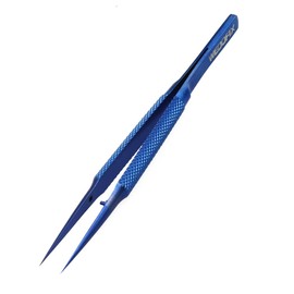 Precision Titanium Alloy Tweezers for Electronics Repair Non-magnetic Non-slip Jump Wire Microscope Tweezers for Micro Soldering Work PCB Motherboard Repair (Straight Tip)