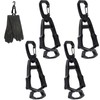 Abeillo 4Pcs Glove Clips for Work Glove Holders, Work Glove