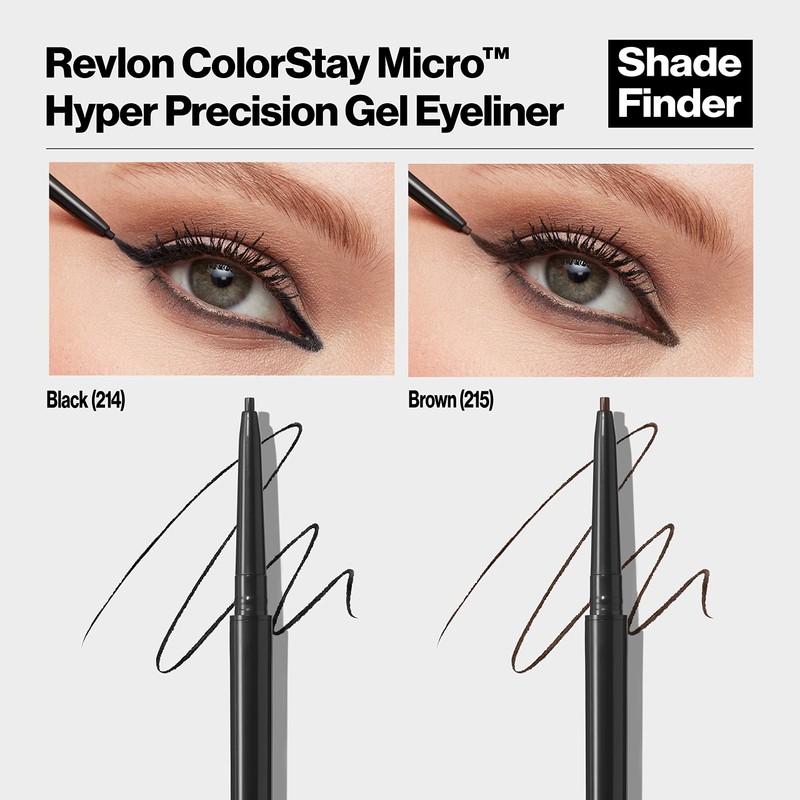 Revlon Gel Eyeliner, ColorStay Micro Hyper Precision Eye Makeup with