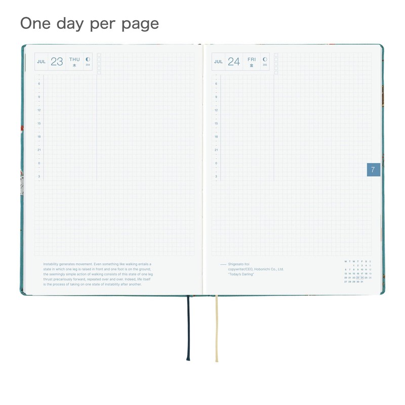 Hobonichi Techo HON A5 2026 - Bow & Tie: In