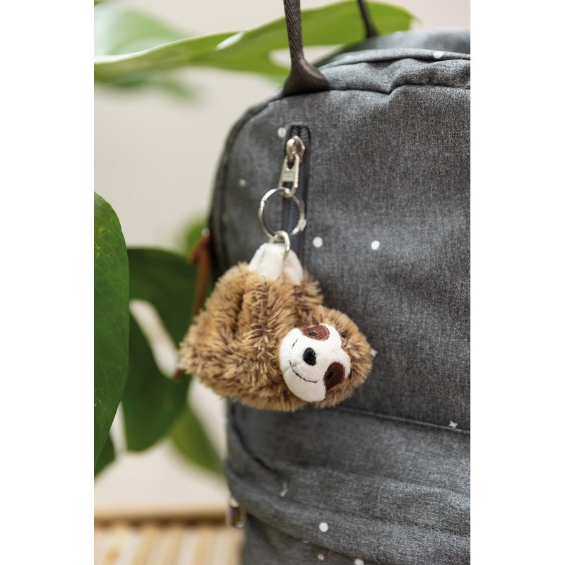 NICI Sloth Slobby Key Ring 10 cm Brown Plush Companion