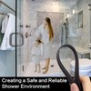 Luxmool 164 Inches Black Shower Door Magnetic Strip Replacement Insert