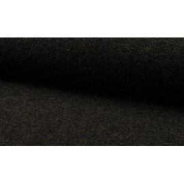 Luxury 100% Boiled Wool Fabric - Dark Grey