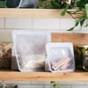 Stasher Premium Silicone Reusable Food Storage Stand-Up Mini Bag, Clear,