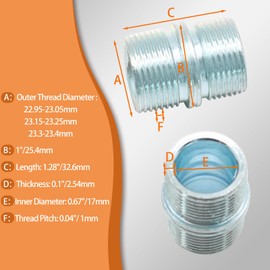 Luomorgo 4 Pcs 1"/25.4mm Wire Shelf Connectors, Metal Rack Connector Pole Connector for Storage Shelf Wire Shelving Unit Replacement Parts