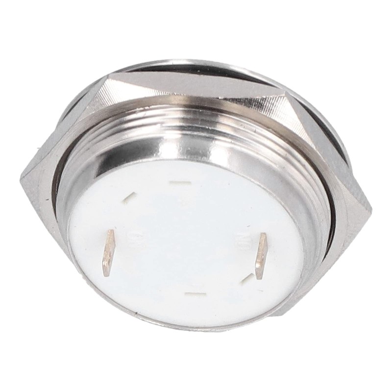 Flat Button Switch, 5-Piece Stainless Steel Push Button Switch, Waterproof