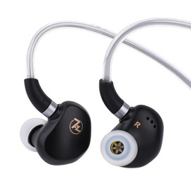 Linsoul 7HZ G1 in-Ear Monitor, 10mm DLC Diaphragm Dynamic Driver IEM Earphone, Wired Gaming Earbuds with Detachable OFC Silver-Plated Cable for Musician Audiophile (with Mic)