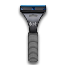 alca® Car Ice Scraper, Ice Scraper, Windscreen Scraper with Soft Grip, Rubber Lip and Replacement Blade