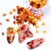 Healeved 3sets Nail Art Strips Sequins Gradient Maple Leaf Manicure