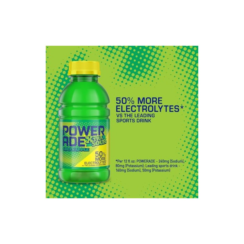 POWERADE Green Apple XTRA Sour 12oz 8pk