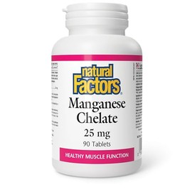 Natural Factors Natural Factors - Manganese Chelate 25mg, 90 Tablets