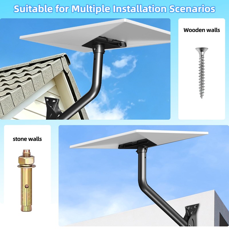 Starlink Wall Mount Stainless Steel Roof Bracket Kit for Gen