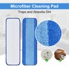 DLAIMI 4 Pack Microfiber Cleaning Pad for Bona Mop Safe
