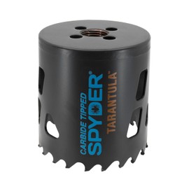 Spyder 2-1/2-Inch Carbide Tipped Metal/Wood Cutting Hole Saw (600909CF)