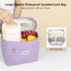 Voova Stackable Stainless Steel Thermal Lunch Box with Lunch Bag