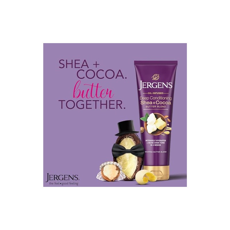 Jergens, Shea and Cocoa Humectante Manteca Corporal; Crema Corporal y