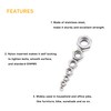 BinifiMux 40Pcs M4 x 0.7mm Stainless Steel Self-Lock Nylon Inserted