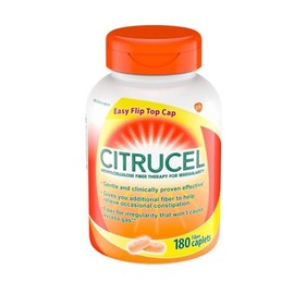 Citrucel Methylcellulose Fiber Therapy for Regularity, Fiber Caplets, 180-Count Bottle