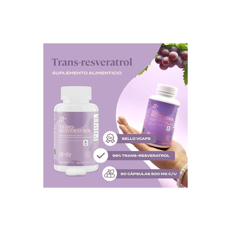 Fit Transresveratrol 1000mg Cápsulas Vcaps