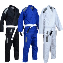 Twister Basic 2.0 Brazilian Jiu Jitsu Gi Preshrunk Pearl Weave 475gram (Black, A3)